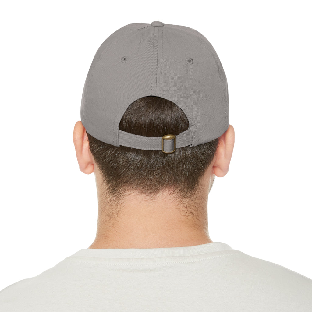 Gray cap with a Black patch