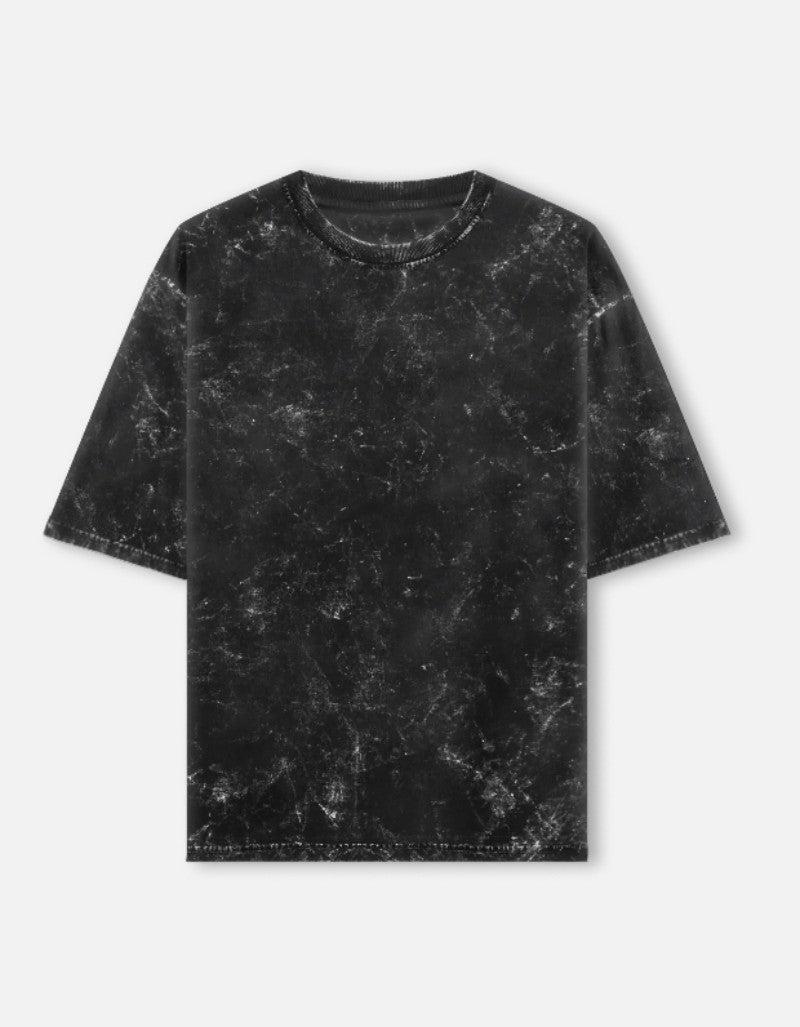 acid wash t-shirt black